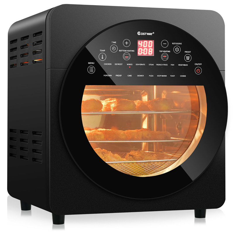 Costway 15.5 Quarts Air Fryer Oven, Black