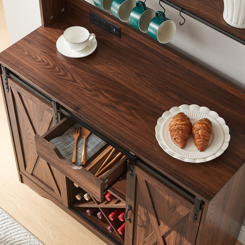 Buffet de cuisine 39,4 po Vehorn, Brun