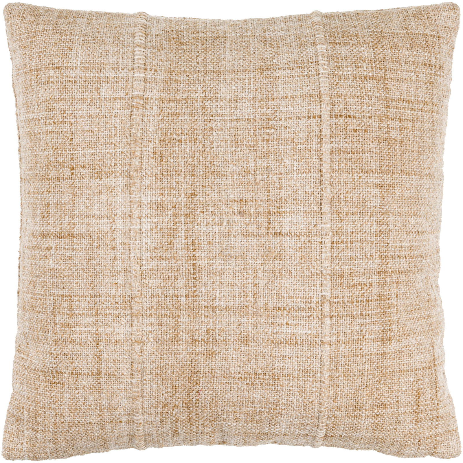 Zeppelin Embroidered Throw Pillow, 18"H x 18"W, Pillow Cover Only - No Insert, Natural