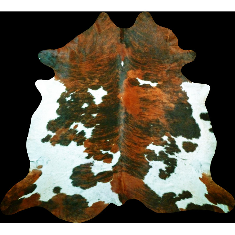 Bescott Cowhide Animal Print Indoor Rug, 6'8" x 7'6"