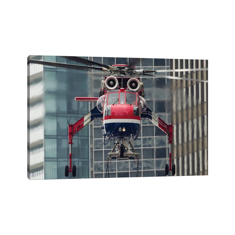An Erickson Aircrane S-64 Aircrane Heavy-Lift Helicopter by Rob Edgcumbe - Wrapped Canvas Print