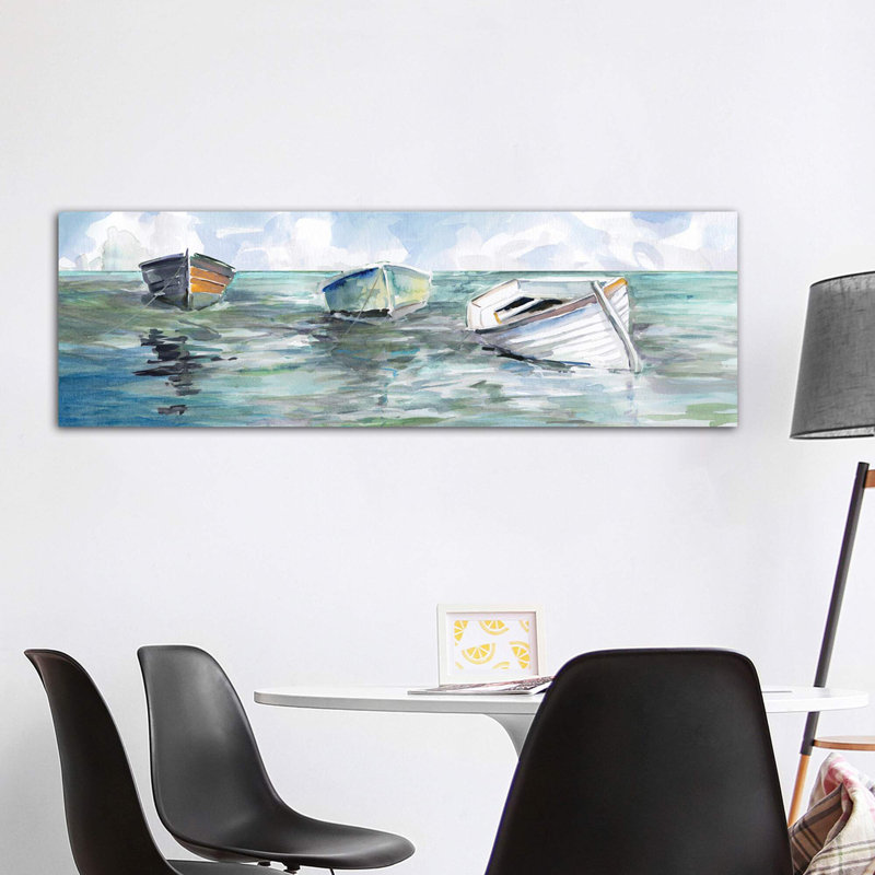 Caught At Low Tide I by Carol Robinson - Wrapped Canvas Panoramic Painting, 182.88 cm H x 60.96 cm W
