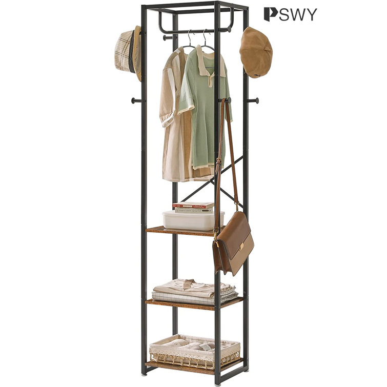 17 Stories Bringewood Freestanding 8 - Hook Coat Rack | Wayfair