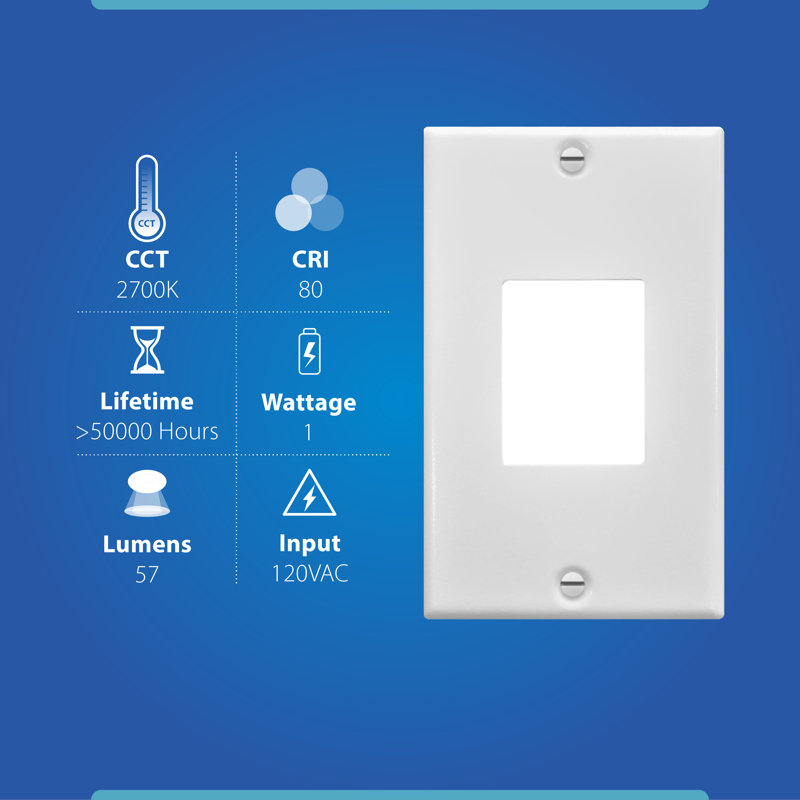 Powder Coated Finish Integrated LED Step Light, White