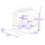 Lit en bois avec lit gigogne simple et tablettes de rangement-438831861-438831863