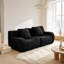 Canapé souple sans ossature, en tissu peluche, design épuré, antidérapant, aucun assemblage requis, idéal pour les salons et les chambres.-995389576-995389578