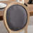 Solid Wood Frame Linen Fabric Dining Chair-114326400