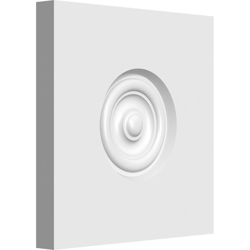 Standard Sedgwick Bullseye Rosette with Square Edge, 7" H x 7" W x 0.75" D