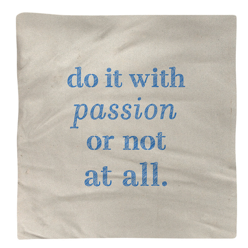 No Pattern Square Napkin, White/Blue, Cotton, 10" L x 10" W