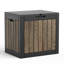 Boîte de rangement extérieure 40 gallons, contenant de rangement en résine imperméable et verrouillable