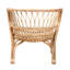 Chaise d'appoint moderne bohémienne fabriquée à la main en rotin naturel