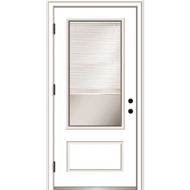 Porte d'entrée prémontée Smooth 3/4 Lite, Côté droit / vers l'extérieur, 4,56 po