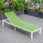 Chaise longue d'extérieur en métal avec table Khalli-1191715236
