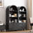 71'' Kitchen Pantry With Bookcases, Storage Cabinet with Open Bookshelf-1009435676