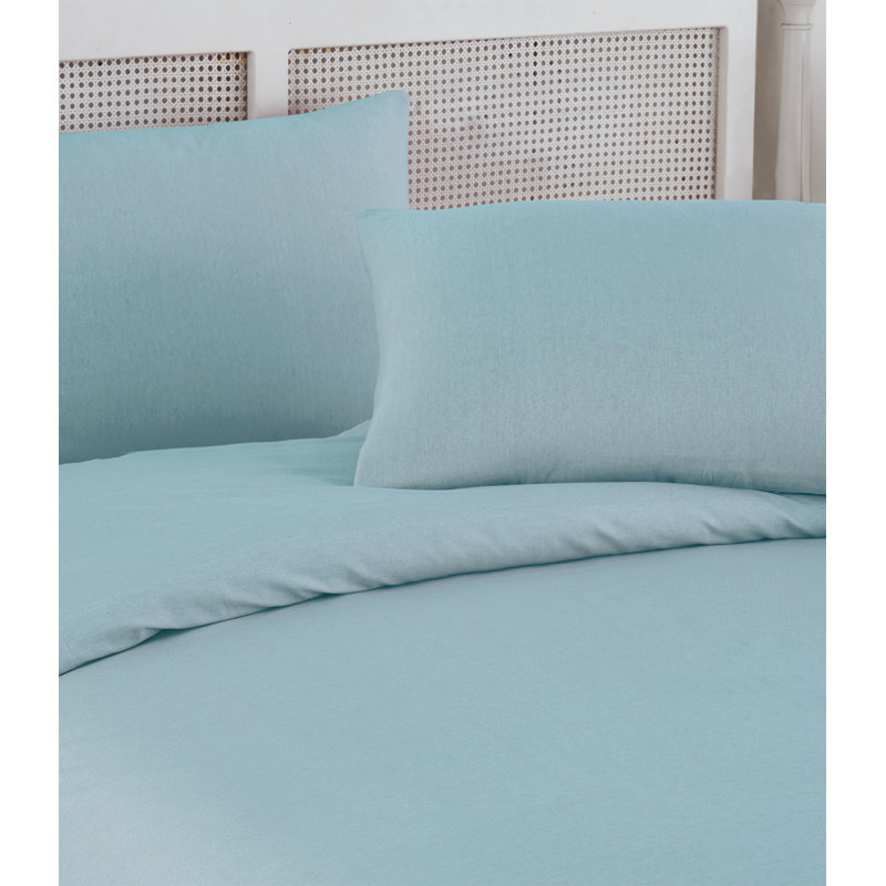 Solid Colour 4 Pieces Bed Sheet Set, Queen, Green