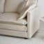 Canapé modulaire en chenille beige: 2 pour un salon modulaire confortable avec assise profonde