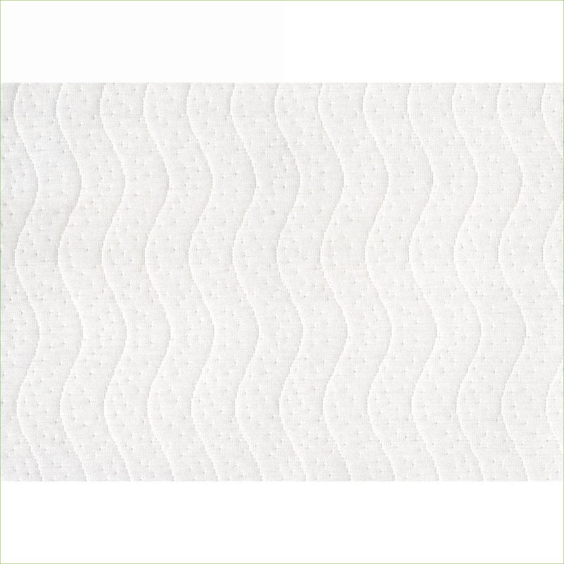 Sommier classique en métal noir classique, base de lit double avec housse en tissu texturé pour matelas standards