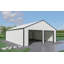 Double Garage Metal Shed With Side Entry Door-112833812