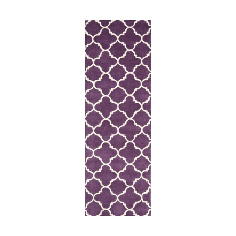 Carolene Hand Tufted Wool Geometric Rug, Runner 2'3" x 11'