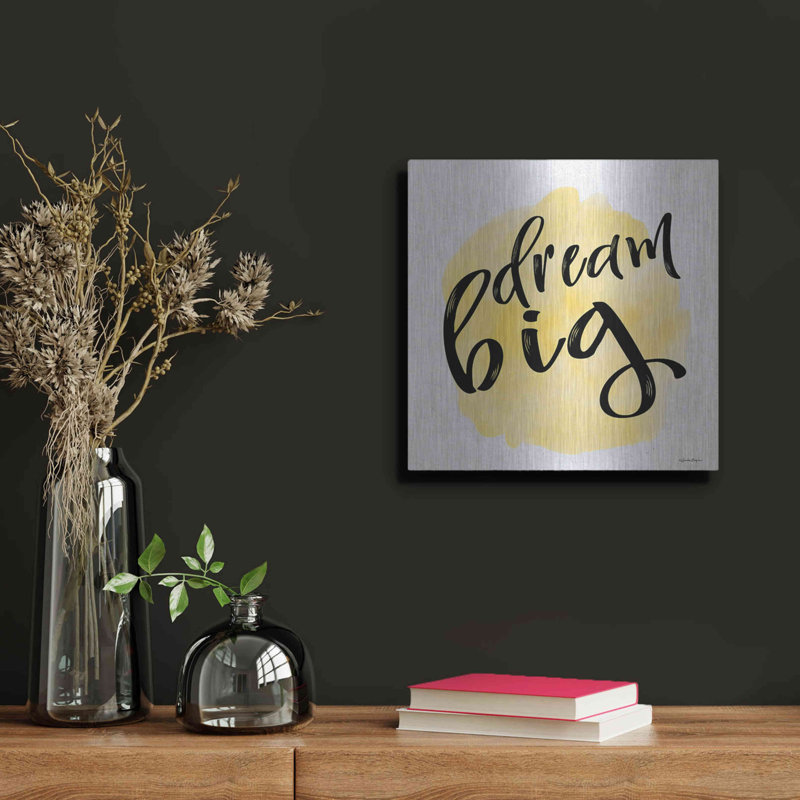 Trinx «Dream Big» par Susie Boyer, art mural en métal, H 12 po x l 12 po