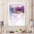 Toile avec cadre blanc