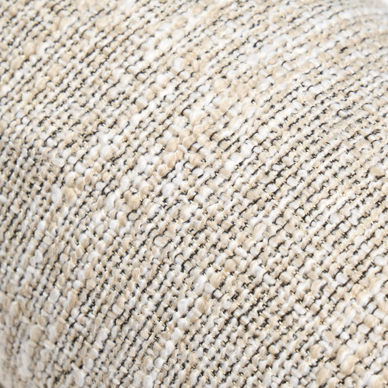 Cosipillow Indoor / Outdoor Chevron Bolster Cushion, Beige