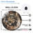 New-Year-Clock-Face-Ornament Art - 12'' Modern Glass Wall Clock