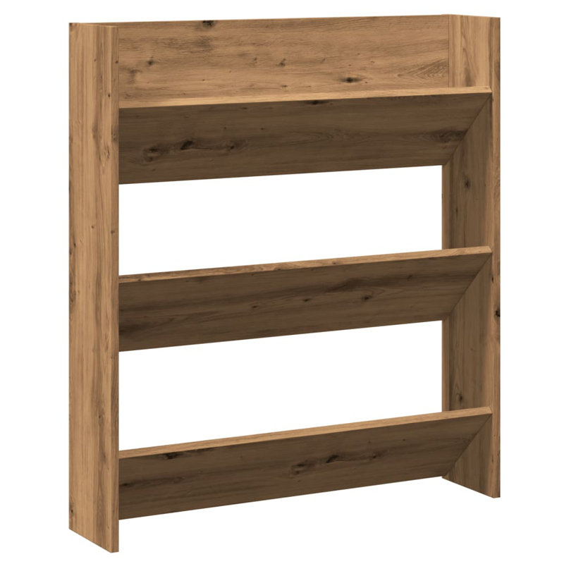 Gersemi 9 Pair Shoe Rack, Artisan Oak