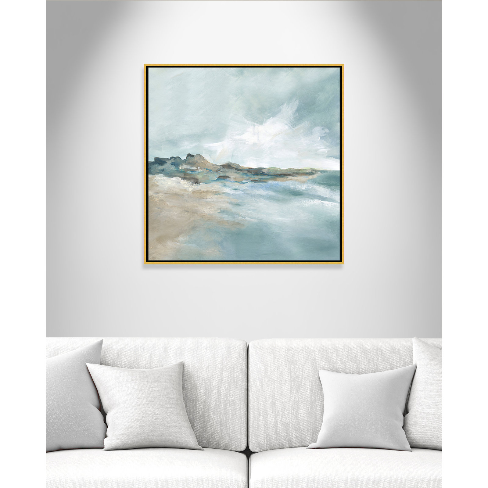 Sandpoint Print by Carol Robinson, 31.5" H x 31.5" W, Gold