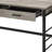 Disho  Light Weathered Oak & Black Finish Writing Desk W/USB