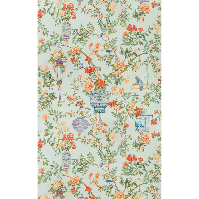 Summer Palace Jardin Fleuri 100% Cotton Fabric, Opal