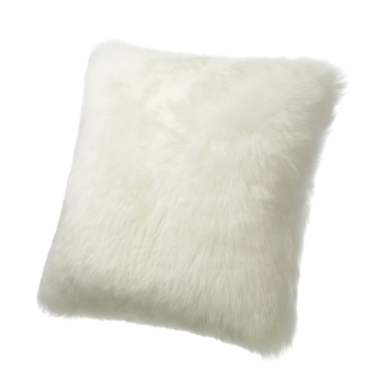 Throw Pillow, Ivory, 32" H x 32" W x 6" D