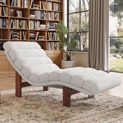 Upholstered Chaise Lounge by Ebern Designs
