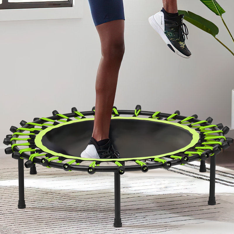 Freeport Park ft Round Backyard Trampoline, Black/Green