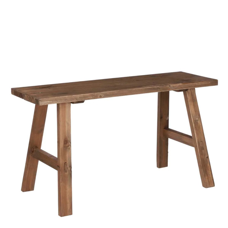 Raef Solid Wood Bench, 29.5cm H x 80cm W x 44cm D