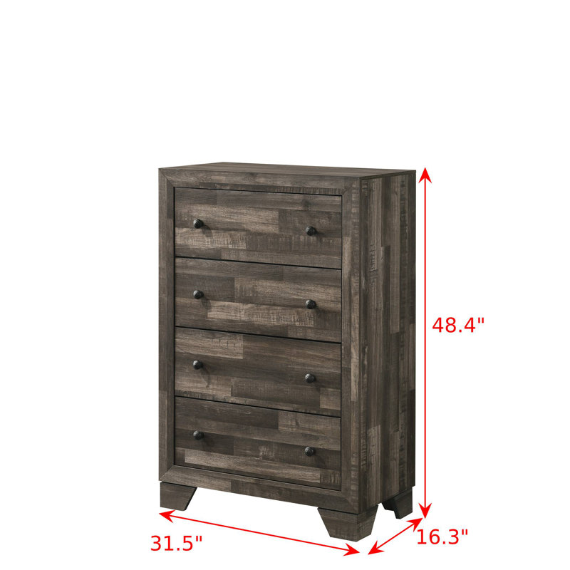Johusa 3-4_Stone Platform Bedroom Set, Queen, Bed, Nightstand, Chest
