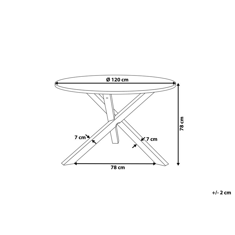 Lisbon Round Dining Table with Wood Base
