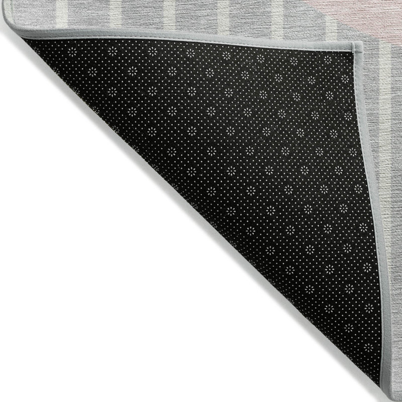Ember Silver Washable Indoor-Outdoor Rug - , 3' x 5'