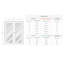 Smart Pro 3 Lite Active Polar White Clear Glass Manufactured Solid Core Double Prehung Interior Door-113288986-113289002