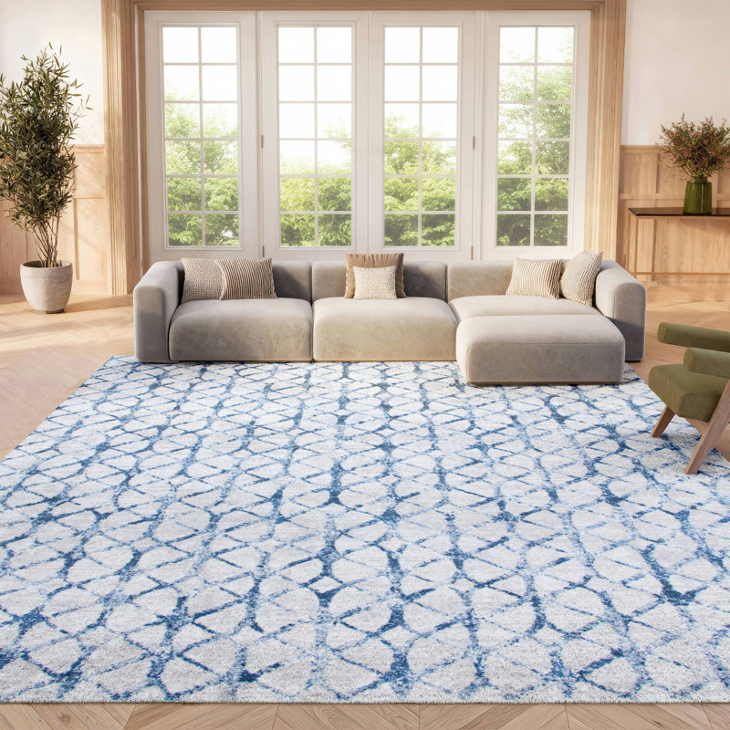 Percentie 700 Performance Geometric Rug, Rectangle 8' x 10'