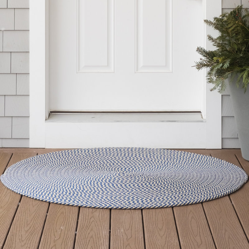 Schwanda Woven Chevron Rugs, Rond 16 po