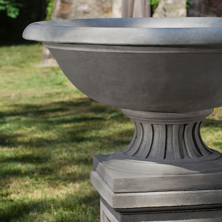 Fonthill Handmade Planter, 26" H x 47" W x 47" D, Graystone
