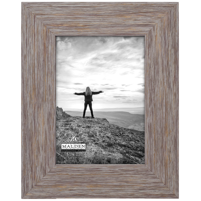 Embossed Picture Frame, 5" x 7", Gray