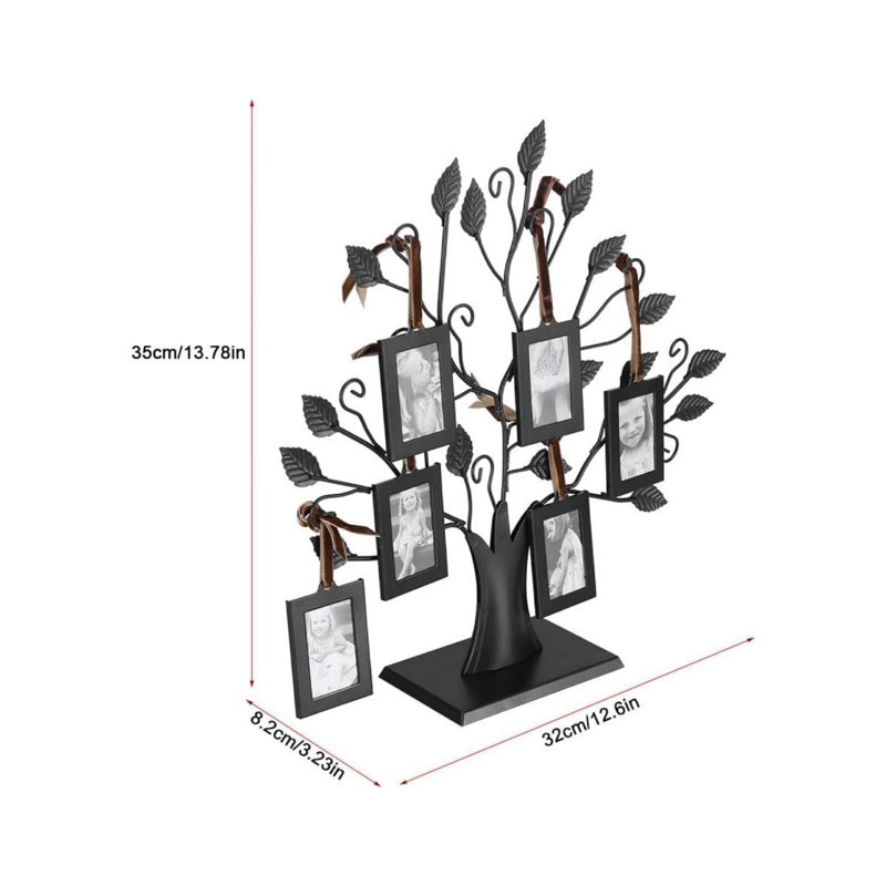 Black Metal Storage Picture Frame