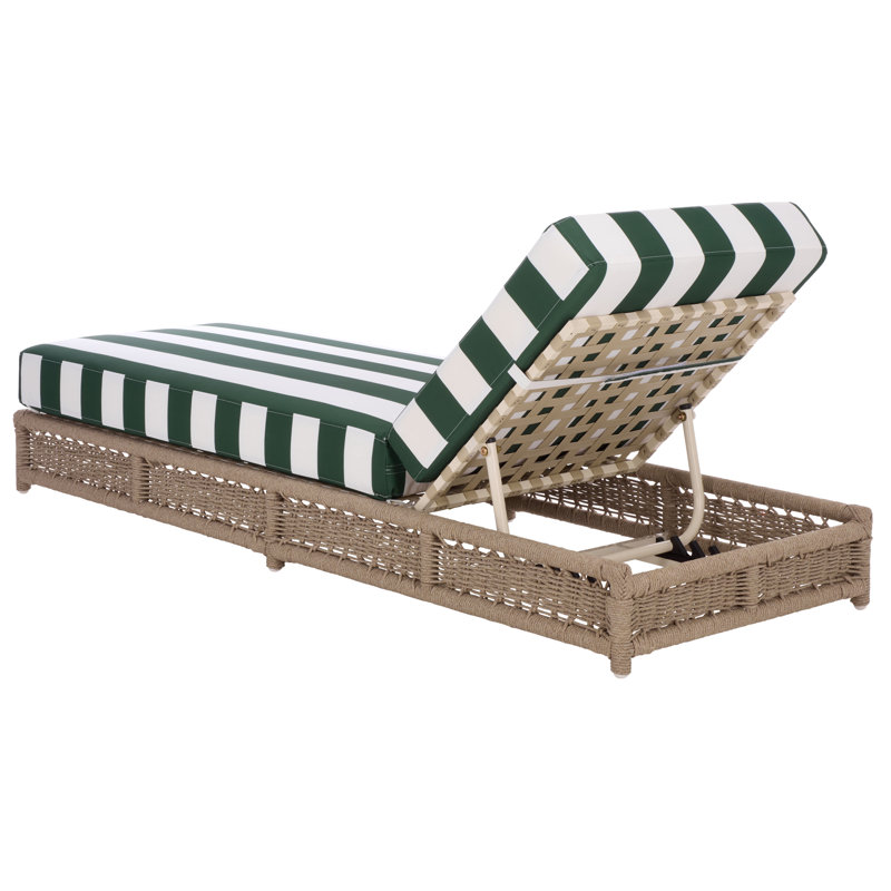 Callan Lounger, Hunter Green Stripe