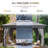 10 Ft. W x 10 Ft. D Soft Top Steel Patio Gazebo with 2-Tier Canopy and Zippered Mesh Netting for Outdoor, Patio, Garden, and Backyard Activities-113390022