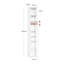 178.5cm H x 30cm W Standard Bookcase