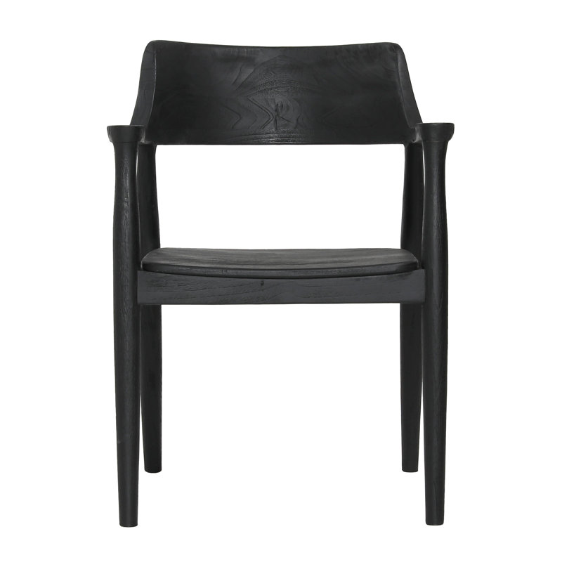 Stafford Teak Dining Chair, Black, Black