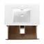 Meuble-lavabo de 30 po avec lavabo simple. Meuble-lavabo autoportant moderne à 2 tiroirs. Bois d'ingénierie, brun. Meuble-lavabo Lustrous Element-4086453-4086452