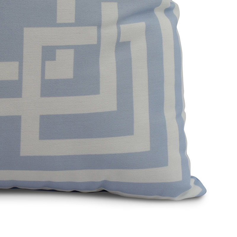 Housse et insert de coussin carré Nantucket, Bleu, 16 po x 1 po